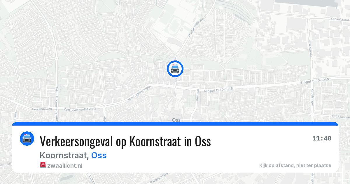 Verkeersongeval op Koornstraat in Oss — 4 apr 2026