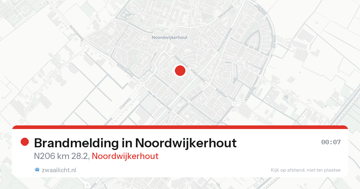 Brandmelding in Noordwijkerhout — 13 aug 2026
