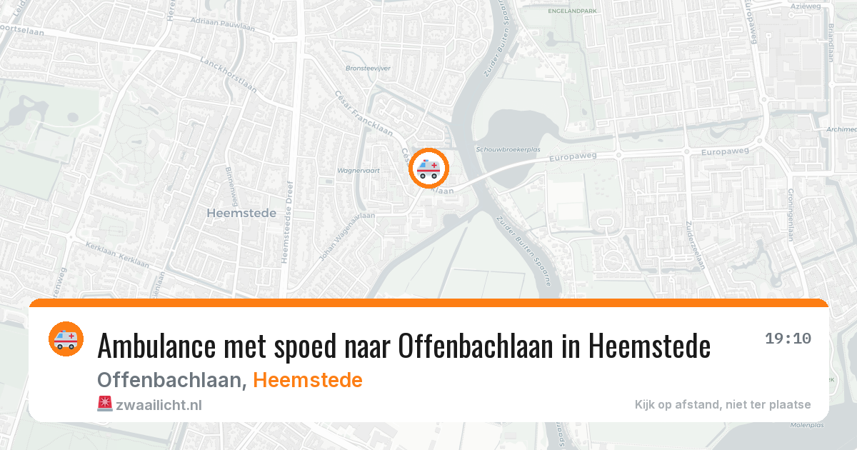 Ambulance met spoed naar Offenbachlaan in Heemstede — 5 mei 2026