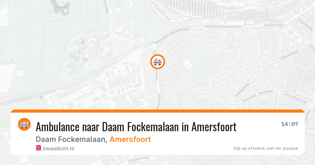 Ambulance naar Daam Fockemalaan in Amersfoort — 12 jun 2026