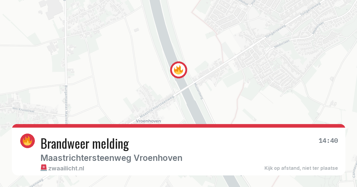 Brandweer melding — 26 jun 2026