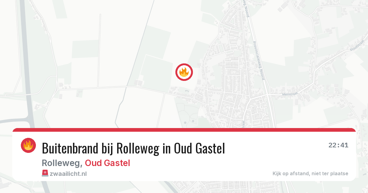 Buitenbrand bij Rolleweg in Oud Gastel — 12 jul 2026