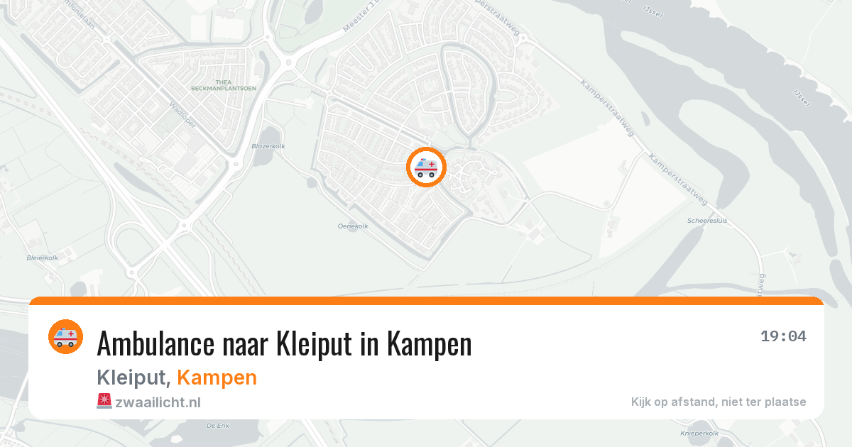 Ambulance naar Kleiput in Kampen — 1 apr 2026
