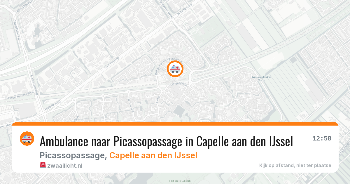 Ambulance naar Picassopassage in Capelle aan den IJssel — 11 mei 2026