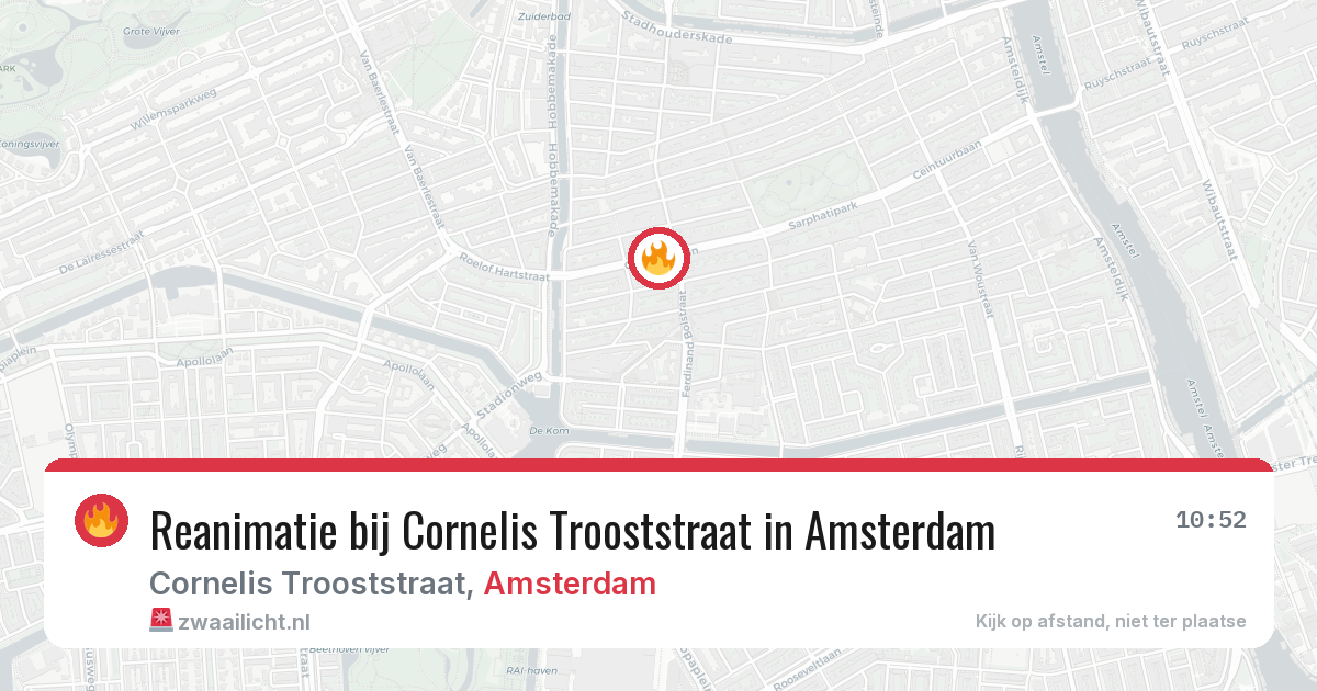 Reanimatie bij Cornelis Trooststraat in Amsterdam — 20 mei 2026