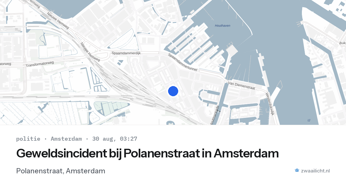 Geweldsincident bij Polanenstraat in Amsterdam — 30 aug 2026