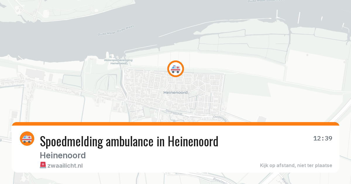Spoedmelding ambulance in Heinenoord — 20 mrt 2026