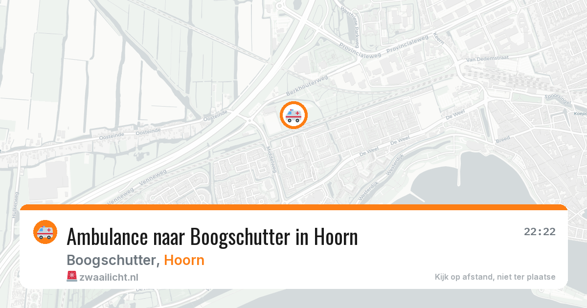 Ambulance naar Boogschutter in Hoorn — 23 mei 2026