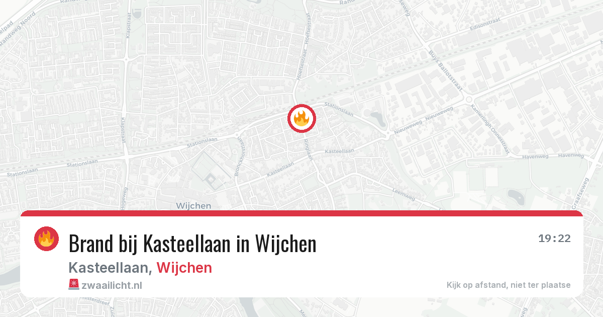 Brand bij Kasteellaan in Wijchen — 13 aug 2026