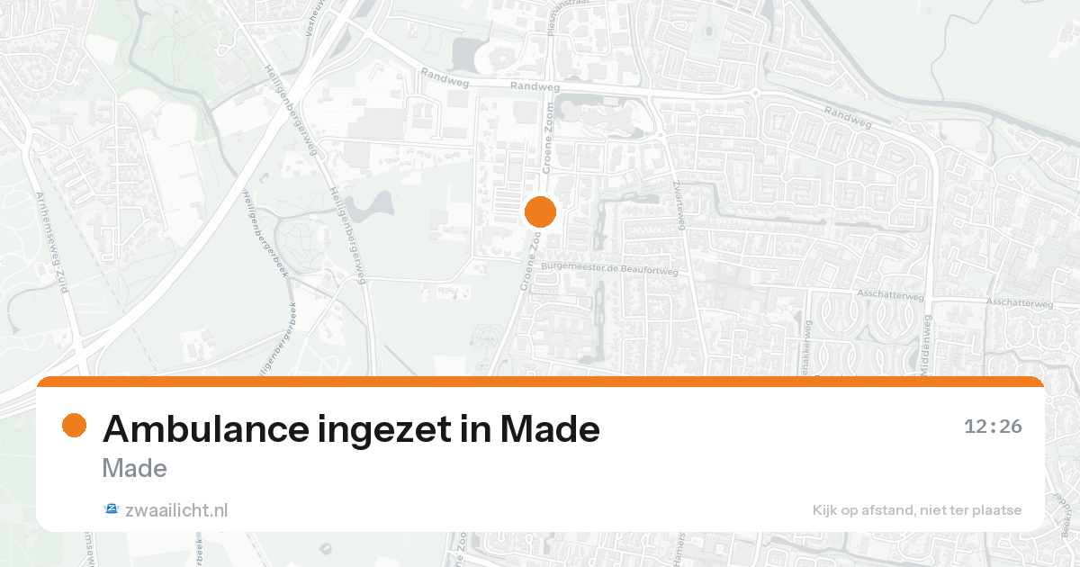 Ambulance ingezet in Made — 31 jan 2026