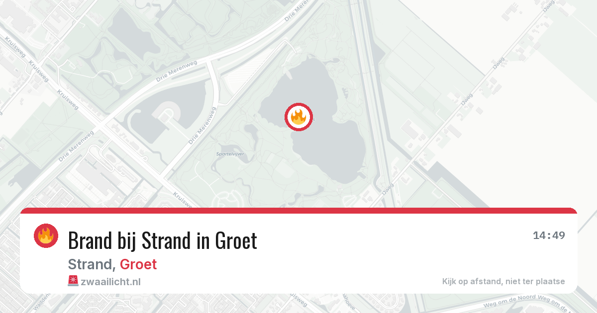 Brand bij Strand in Groet — 7 apr 2026