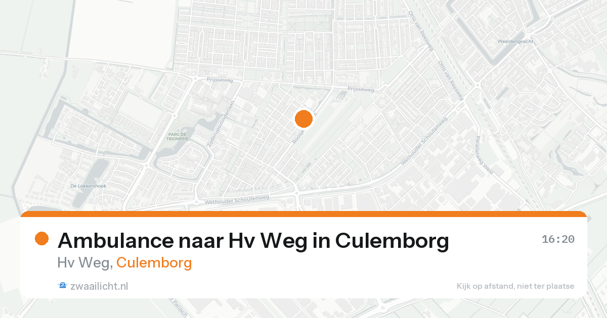 Ambulance naar Hv Weg in Culemborg — 22 aug 2026