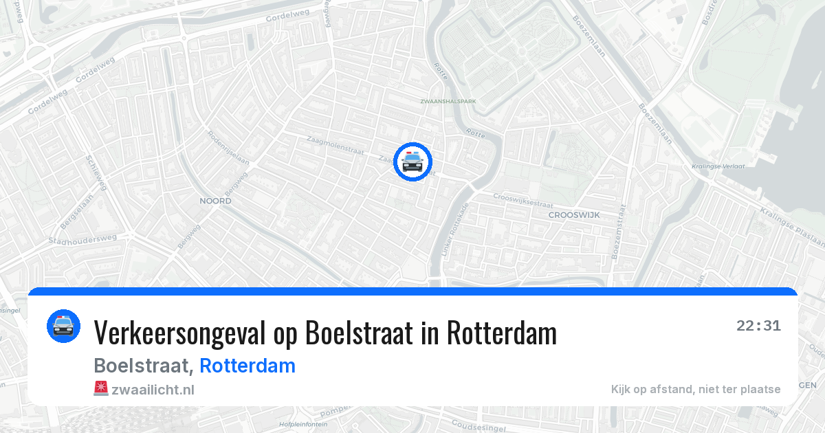 Verkeersongeval op Boelstraat in Rotterdam — 12 feb 2026
