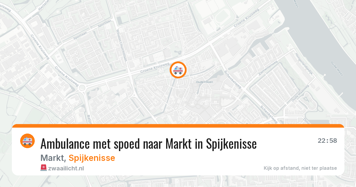 Ambulance met spoed naar Markt in Spijkenisse — 28 jan 2026