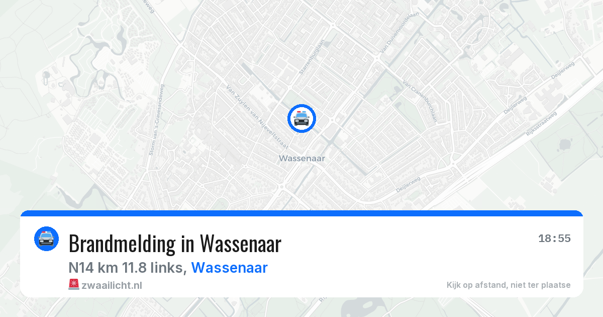 Brandmelding in Wassenaar — 1 jul 2026