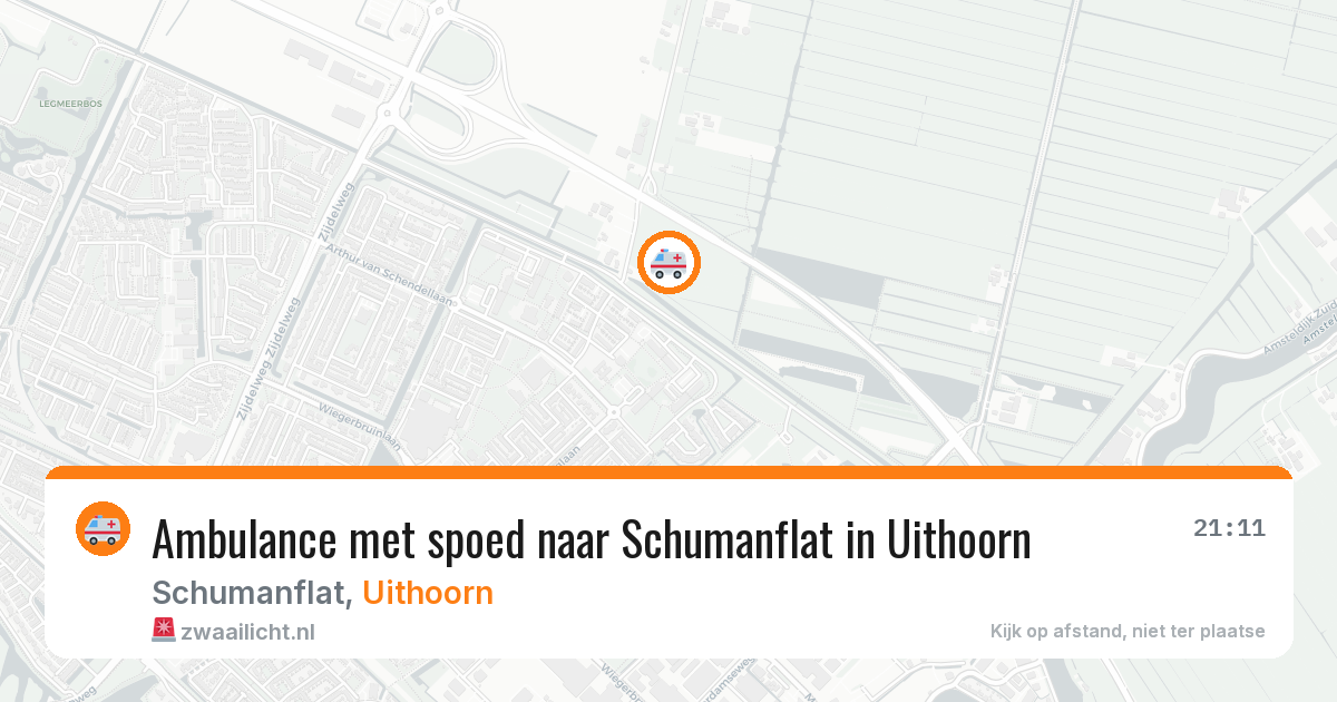Ambulance met spoed naar Schumanflat in Uithoorn — 5 mei 2026