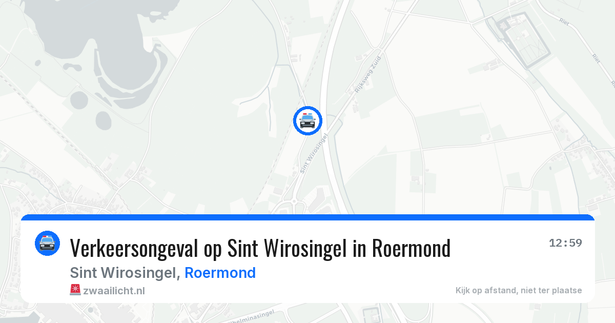 Verkeersongeval op Sint Wirosingel in Roermond — 9 apr 2026