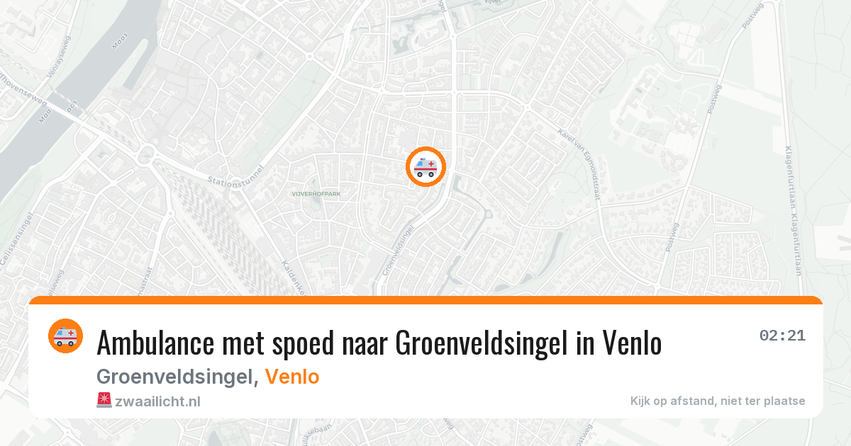 Ambulance met spoed naar Groenveldsingel in Venlo — 6 jun 2026