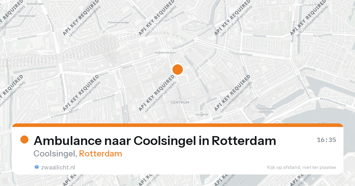 Ambulance naar Coolsingel in Rotterdam — 26 aug 2026