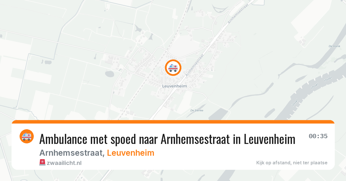 Ambulance met spoed naar Arnhemsestraat in Leuvenheim — 19 mrt 2026
