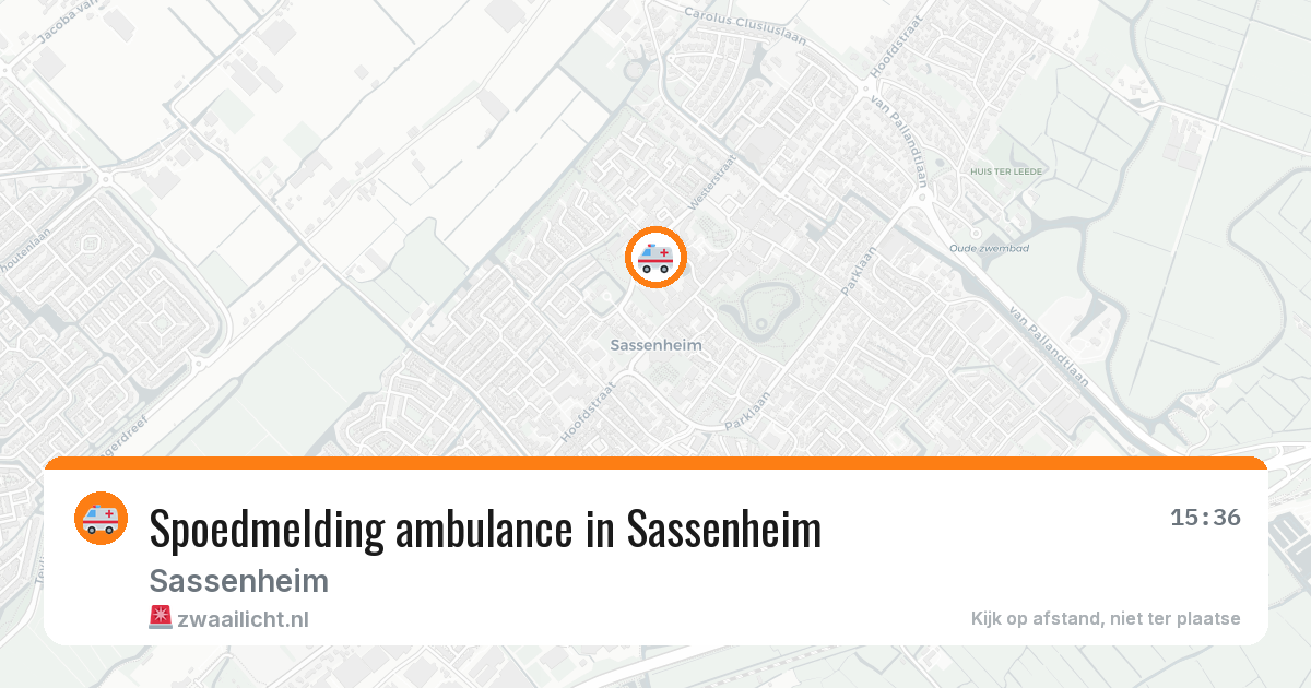 Spoedmelding ambulance in Sassenheim — 17 jun 2026