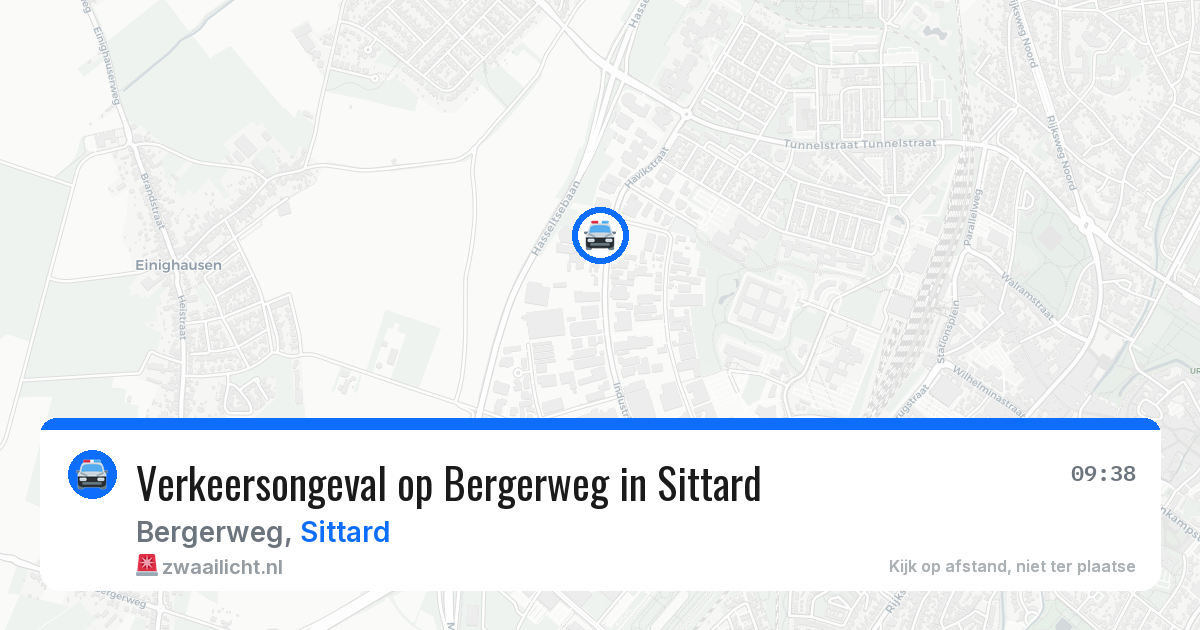 Verkeersongeval op Bergerweg in Sittard — 18 jan 2026