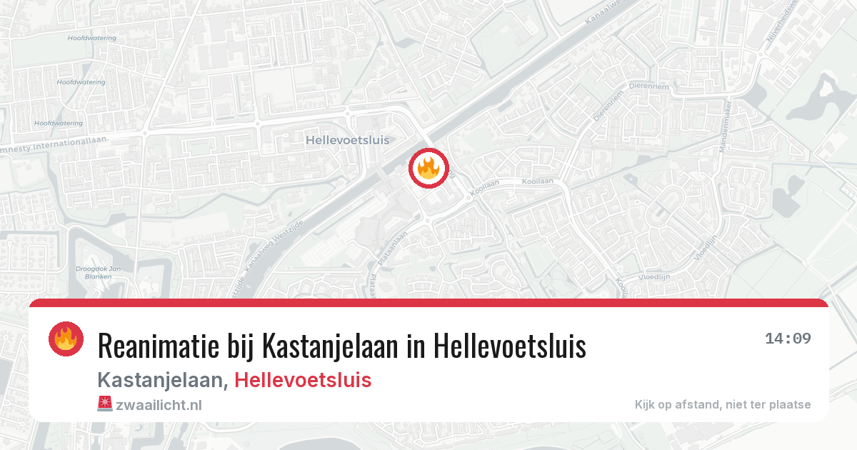 Reanimatie bij Kastanjelaan in Hellevoetsluis — 2 apr 2026