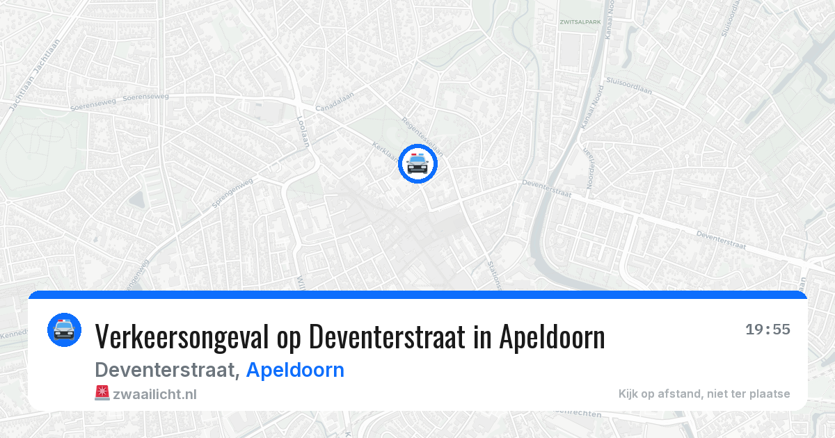 Verkeersongeval op Deventerstraat in Apeldoorn — 7 apr 2026