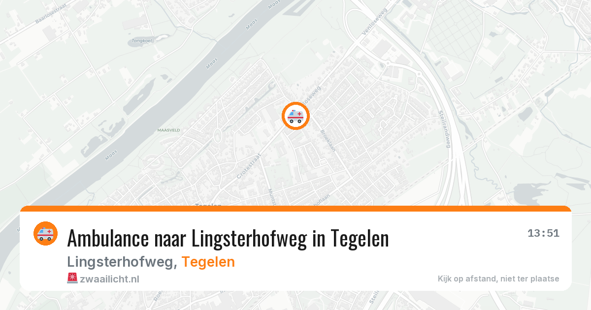 Ambulance naar Lingsterhofweg in Tegelen — 27 jul 2026
