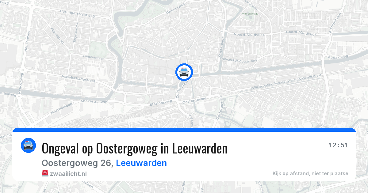 Ongeval op Oostergoweg in Leeuwarden — 6 jun 2026
