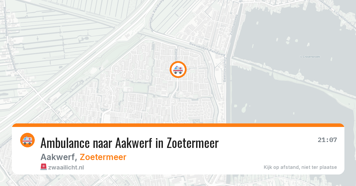 Ambulance naar Aakwerf in Zoetermeer — 29 jan 2026