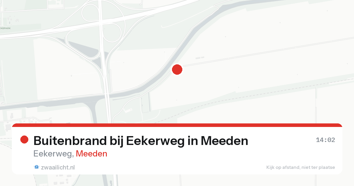 Buitenbrand bij Eekerweg in Meeden — 23 aug 2026