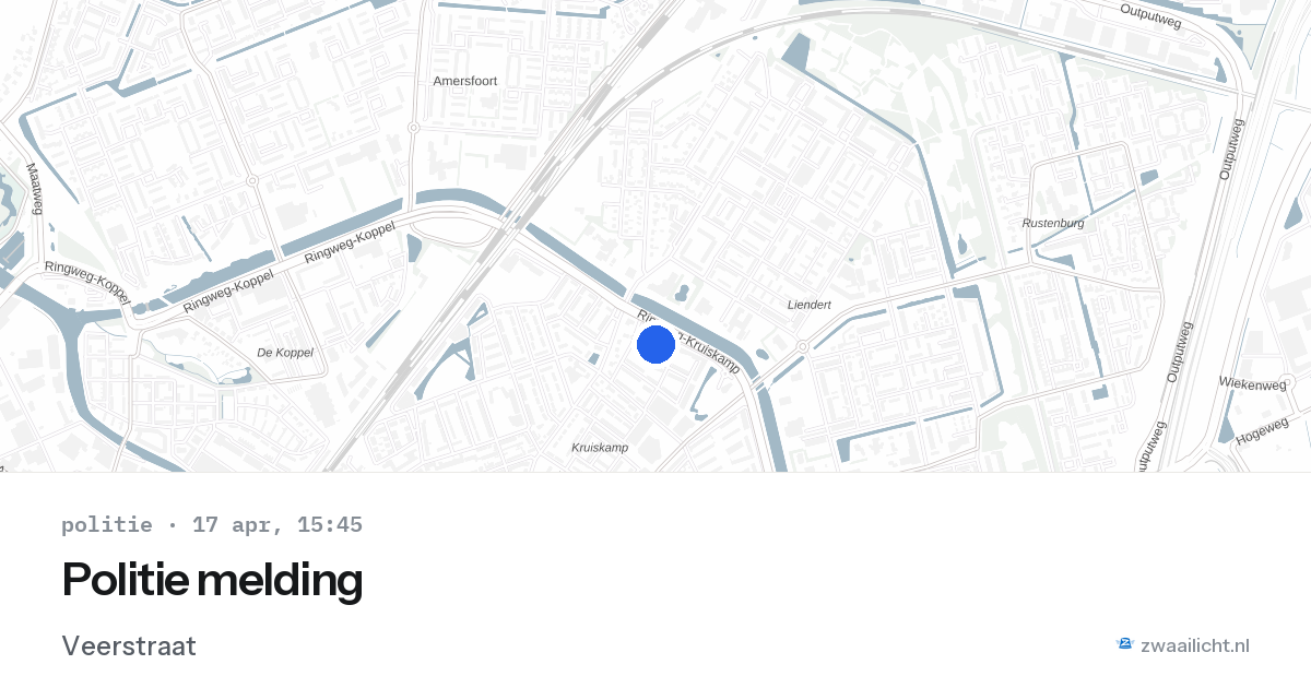 Politie melding — 17 apr 2026