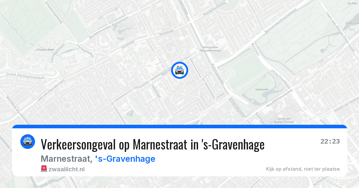Verkeersongeval op Marnestraat in 's-Gravenhage — 27 mrt 2026