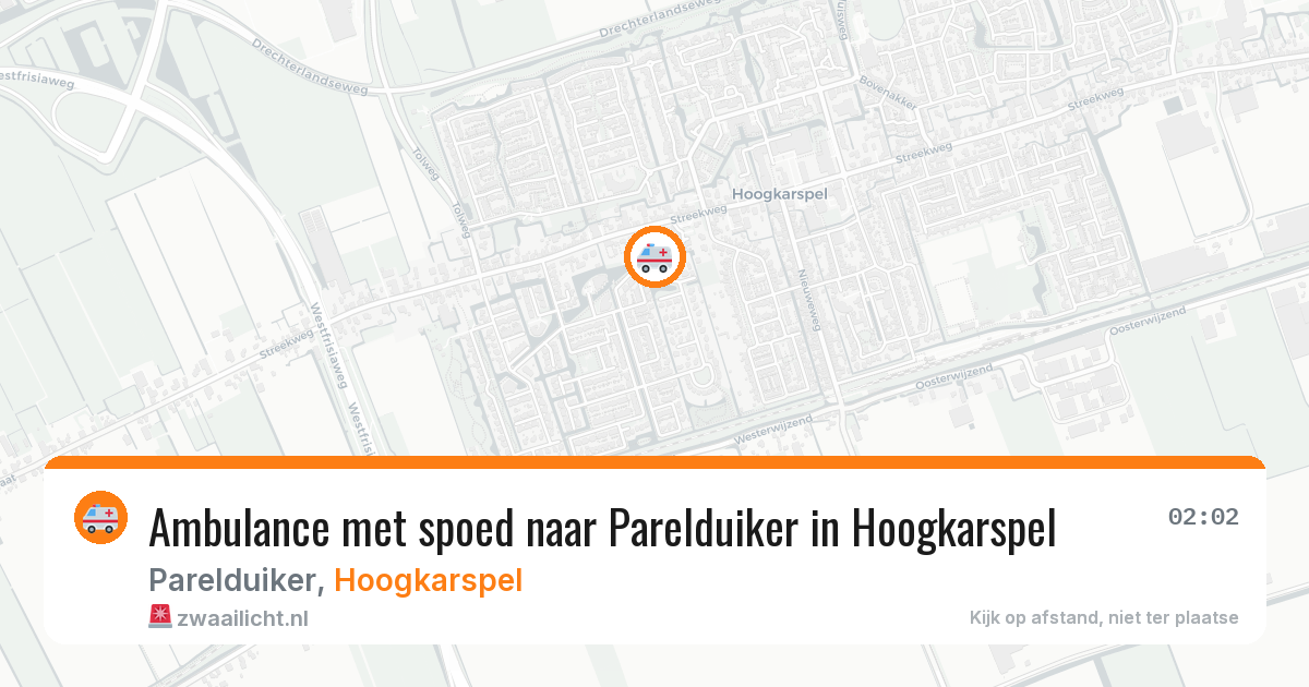 Ambulance met spoed naar Parelduiker in Hoogkarspel — 10 jun 2026