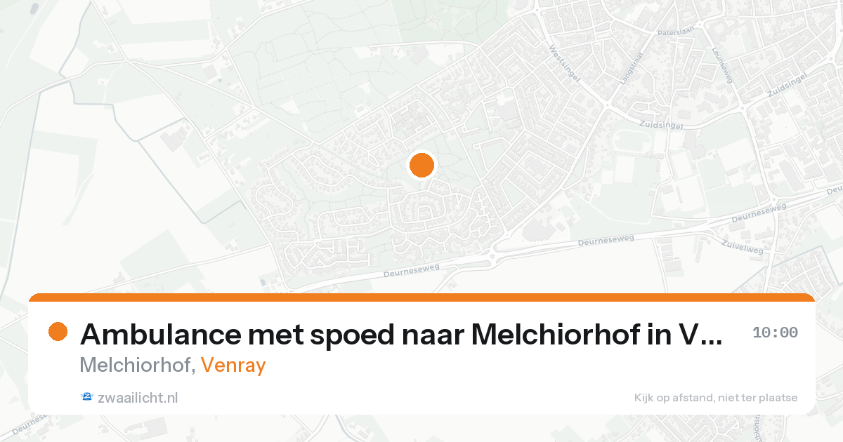 Ambulance met spoed naar Melchiorhof in Venray — 25 aug 2026