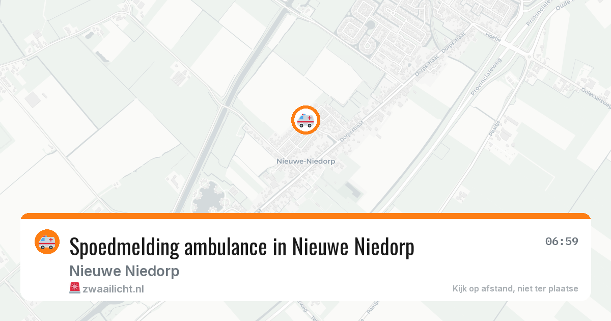 Spoedmelding ambulance in Nieuwe Niedorp — 23 jun 2026