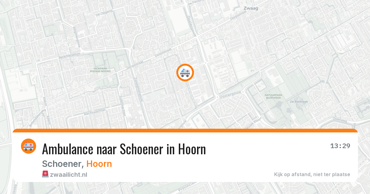 Ambulance naar Schoener in Hoorn — 3 jul 2026