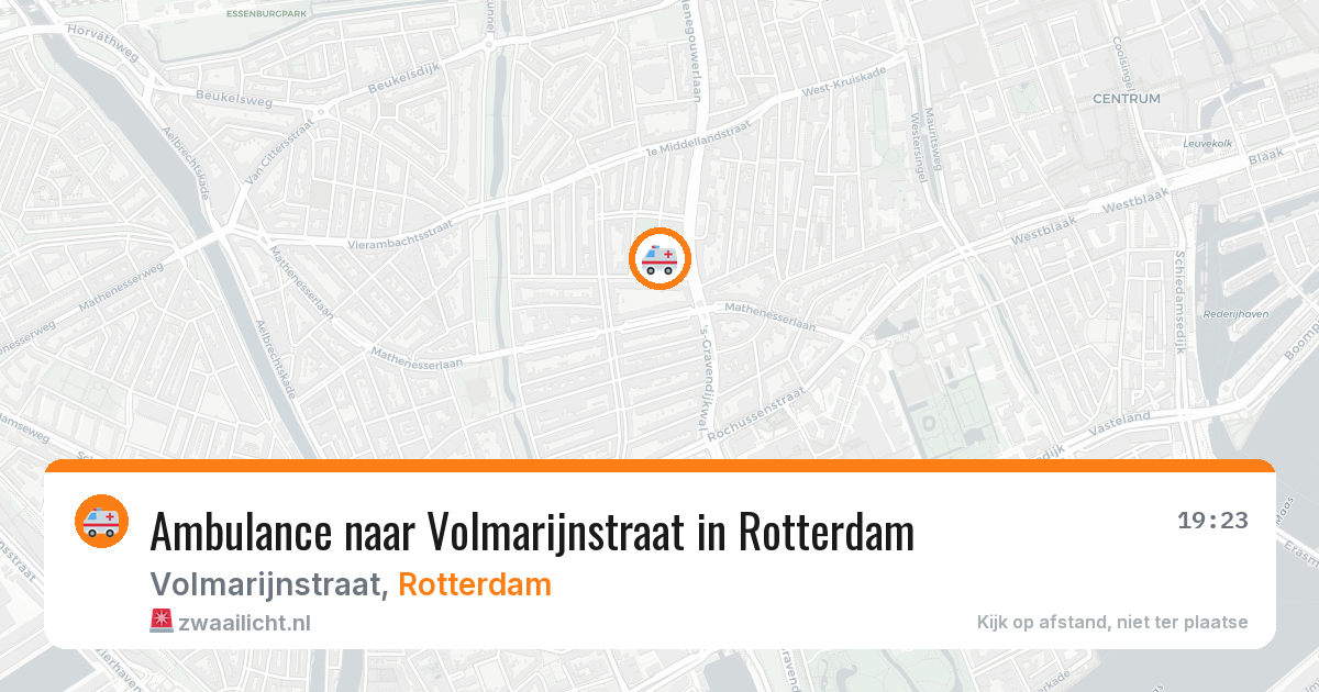 Ambulance naar Volmarijnstraat in Rotterdam — 29 apr 2026