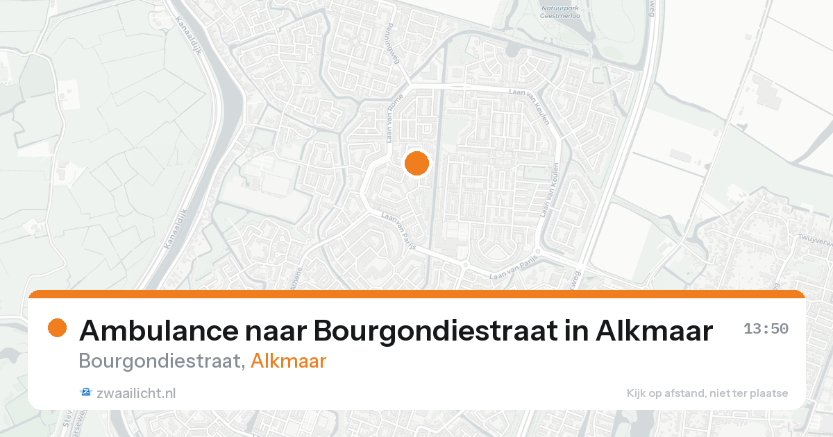 Ambulance naar Bourgondiestraat in Alkmaar — 24 mei 2026