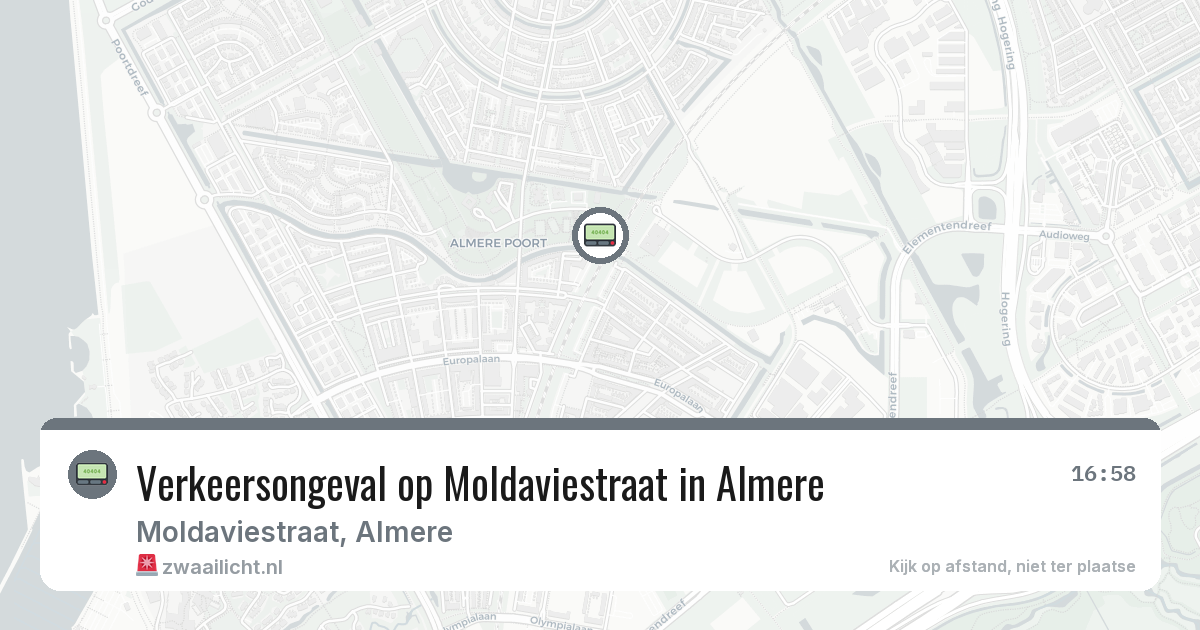 Verkeersongeval op Moldaviestraat in Almere — 3 mrt 2026