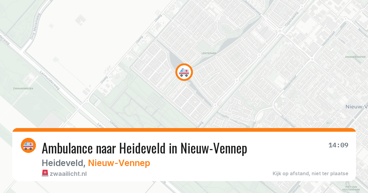Ambulance naar Heideveld in Nieuw-Vennep — 21 apr 2026