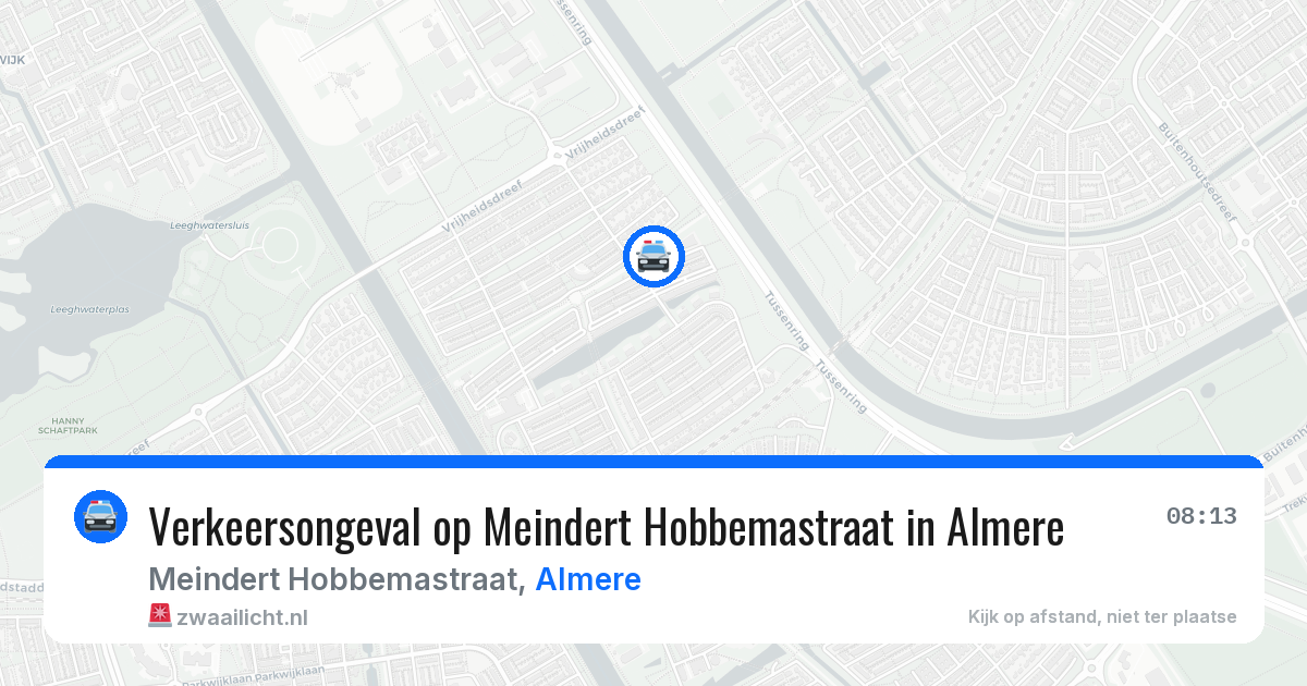 Verkeersongeval op Meindert Hobbemastraat in Almere — 5 jun 2026