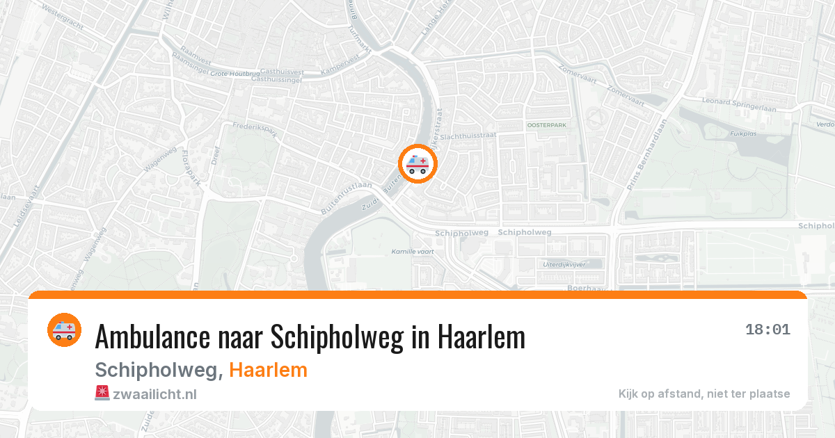 Ambulance naar Schipholweg in Haarlem — 17 mei 2026
