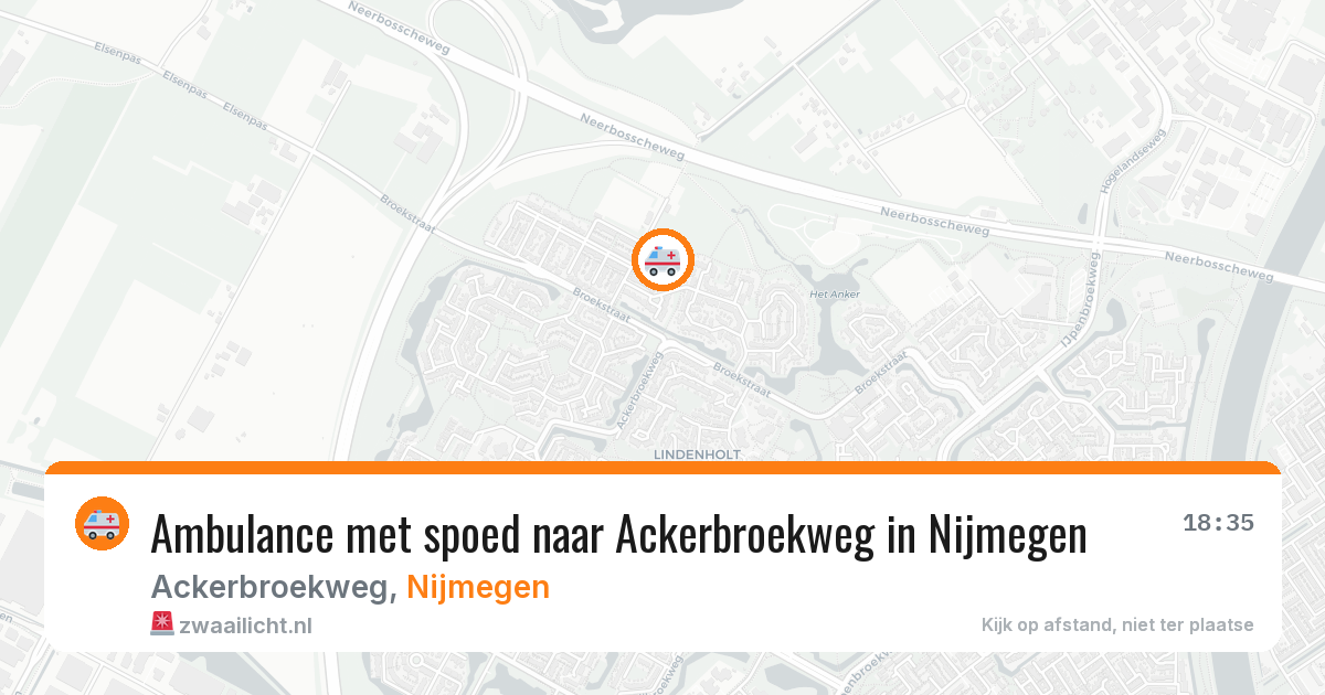 Ambulance met spoed naar Ackerbroekweg in Nijmegen — 26 jul 2026