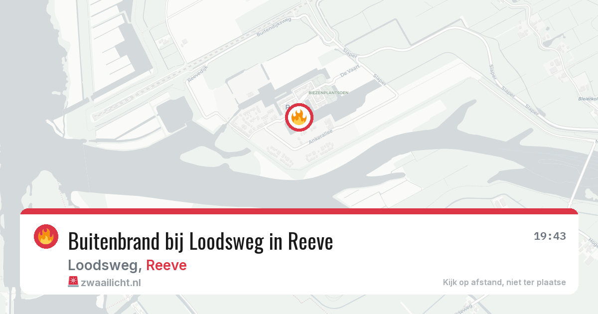 Buitenbrand bij Loodsweg in Reeve — 26 jun 2026