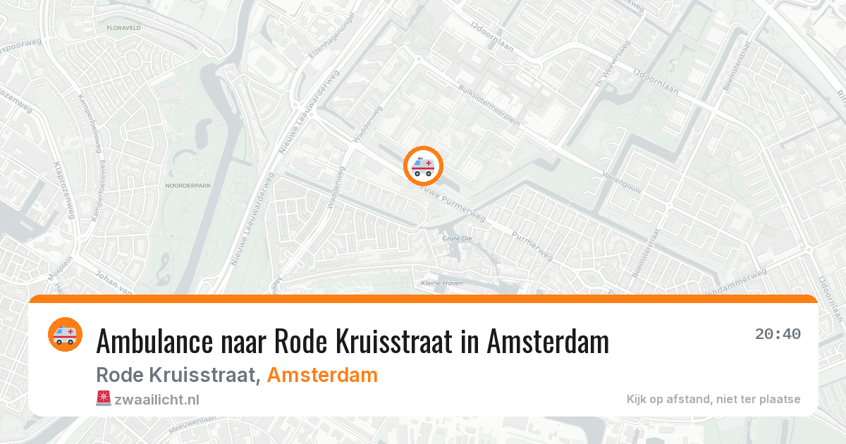 Ambulance naar Rode Kruisstraat in Amsterdam — 23 jun 2026