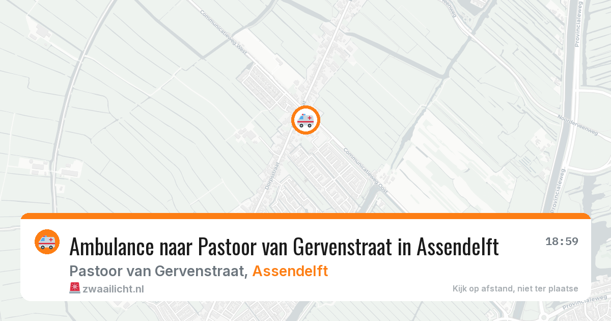 Ambulance naar Pastoor van Gervenstraat in Assendelft — 29 jan 2026