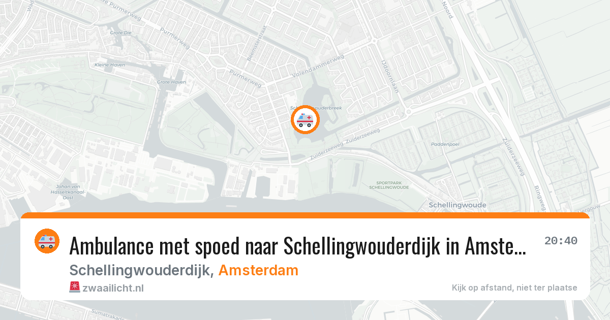 Ambulance met spoed naar Schellingwouderdijk in Amsterdam — 2 jun 2026