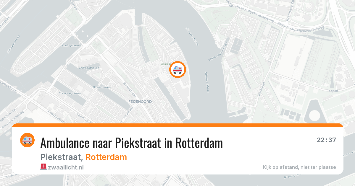 Ambulance naar Piekstraat in Rotterdam — 12 aug 2026